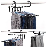 Magic Closet Hangers 1pcs Trousers Pants Hanger Multi-Function Retractable Closet 5 In 1 Wholesale 1