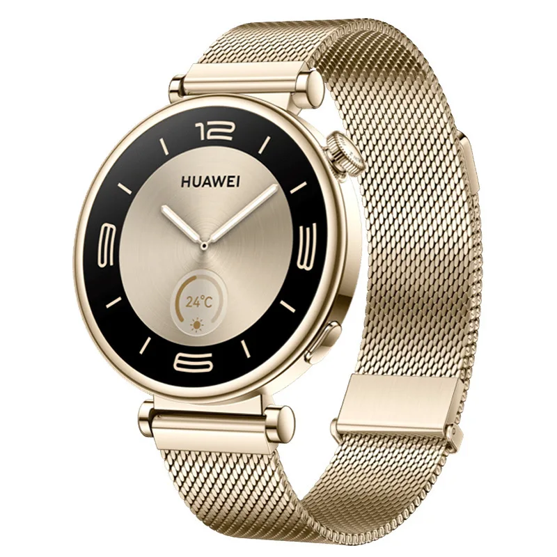 Bracelet Maille Milanaise En Acier Inoxydable Pour Montre Huawei GT5 (41mm) Et GT5 Pro (42mm) - 18mm - Unisexe