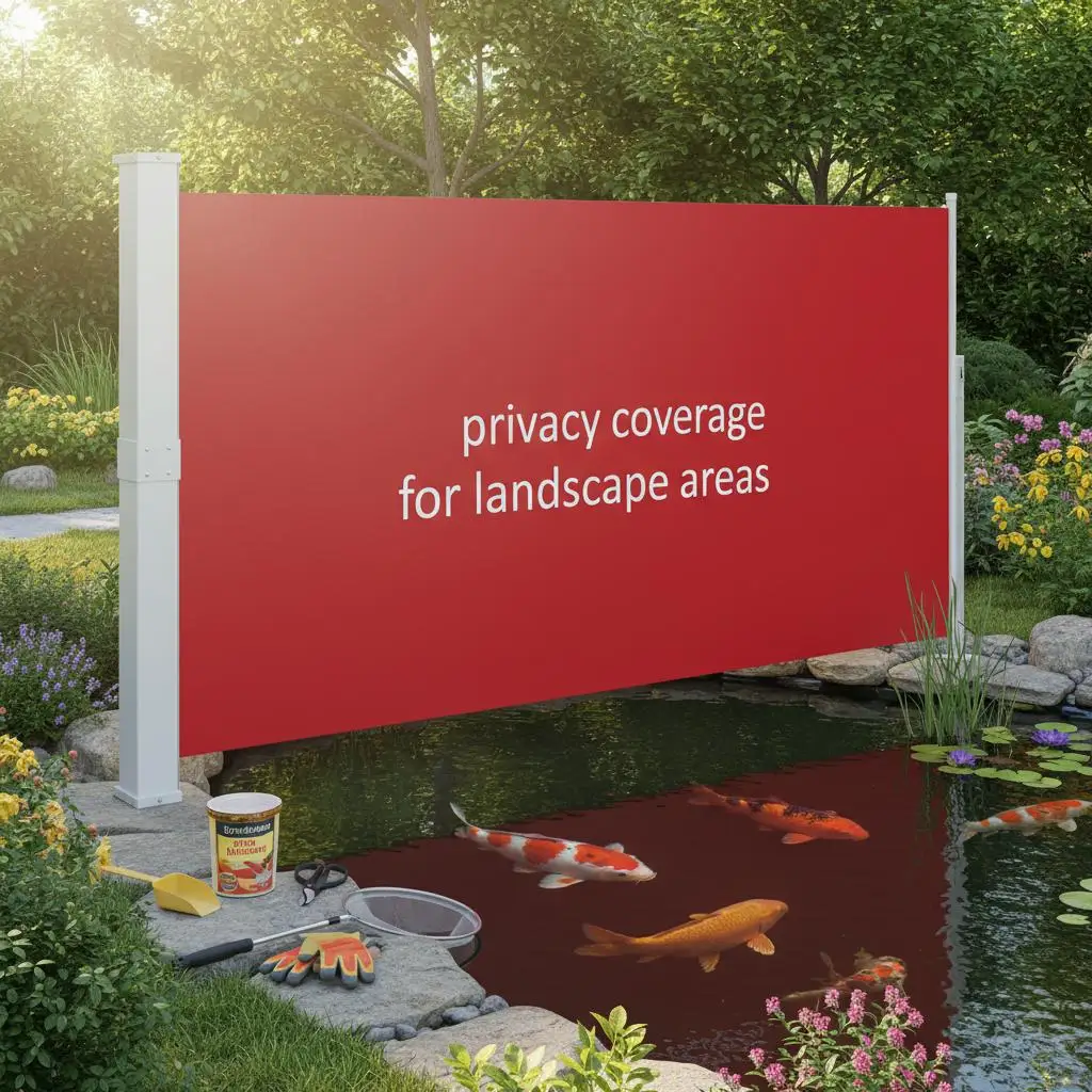 Einziehbares Seitenmarkise für Terrasse 170x300 cm Rot Ideal für Gärten, Terrassen und Höfe, bietet Schutz – Detail 4