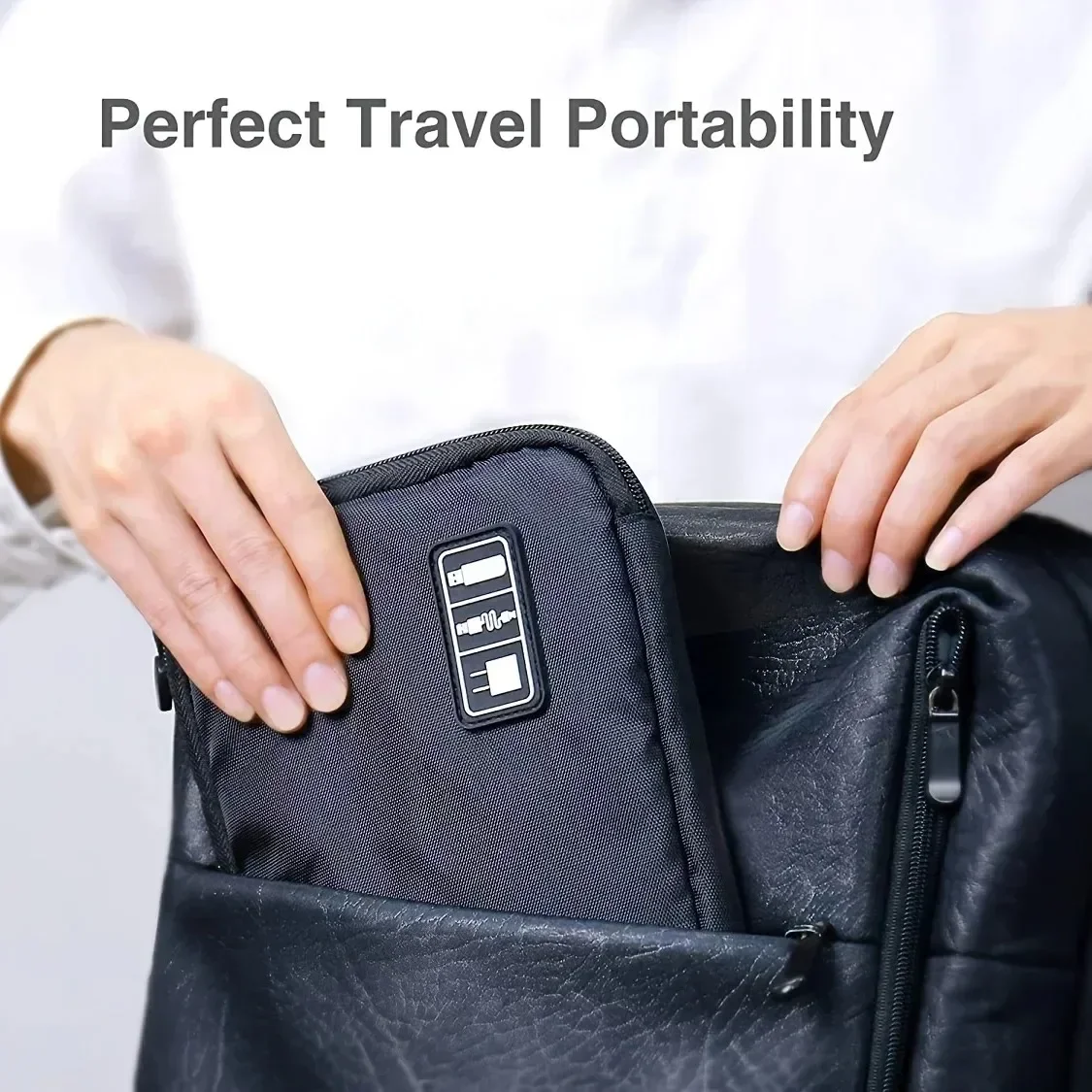 Cable Storage Bag 1-2PCS Waterproof Headphone Case Mobile Data Cable Digital Charger Accessories