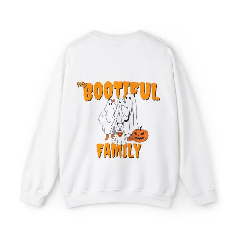 Halloween Ghost Sweatshirt Spooky Ghost Sweater Autumn Women's Fashion Sweat-shirt Halloween Gifts ropa de mujer