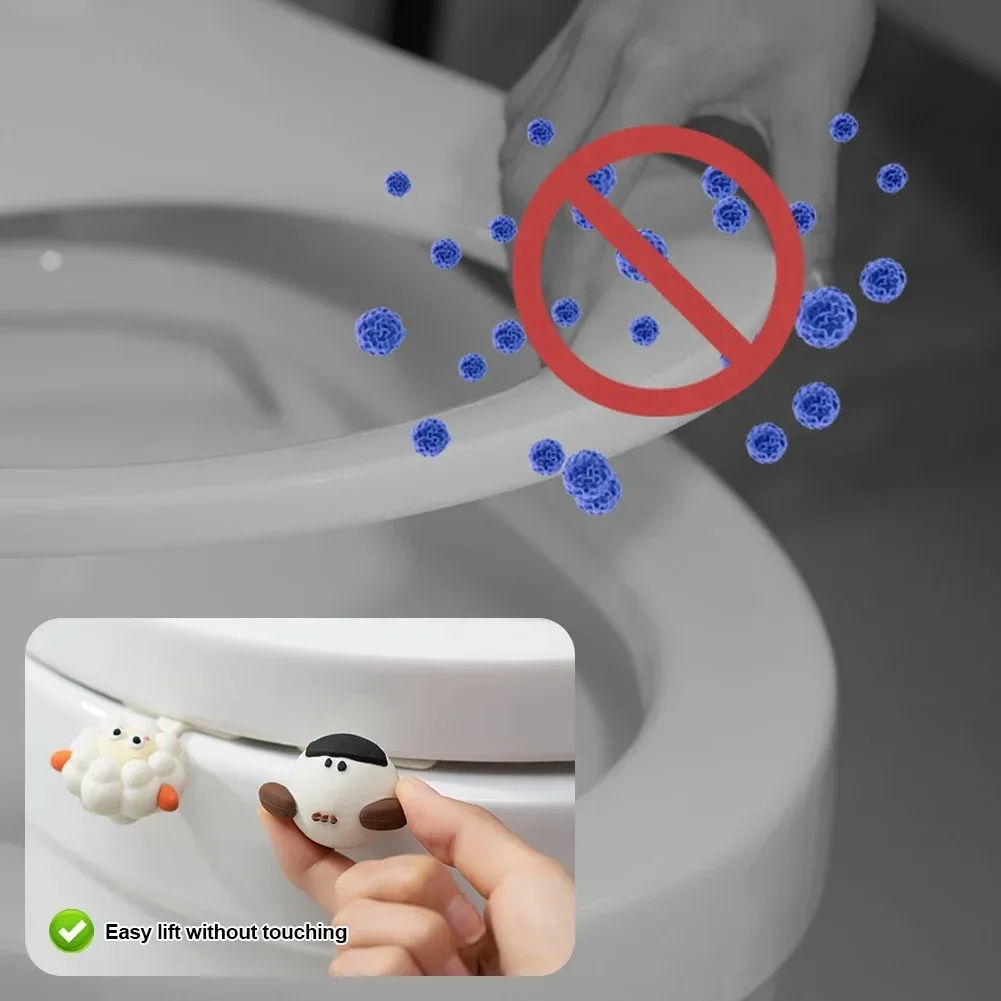 Toilet Lifting Device Portable Avoid Touching Toilet Lid Handle WC Accessories toilet seat accessories
