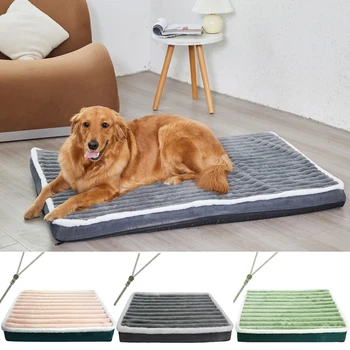 Scbbf303c2c4546d28ddf06a0fb799413U.jpg Dog Bed Mat with Zipper Remolvable Elastic Cat Bed for Dog Sleeping Mat Small Washable Cat Nest Pet Sofa Cushion for Medium Dog