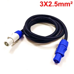 Premium Copper Core Power Extension Cable - 20A PowerCon Input to Output, 3 - Pin, 3x2.5mm², 0.5m to 12m Length - 1 Piece (0.5m Length)
