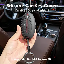 Hyundai Car Key Case with Keychain Holder - Full Protection Cover (2plus1 Round)