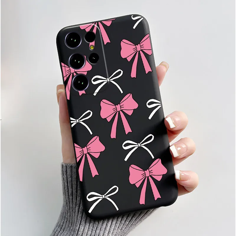 Luxury Love Heart Rabbit Black TPU Silicone Protective Phone Case