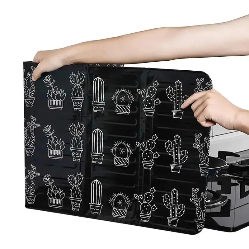 Foldable Kitchen Screen Oil Splash Guard Frying Cooking Shield Guard Wall Tile Protector