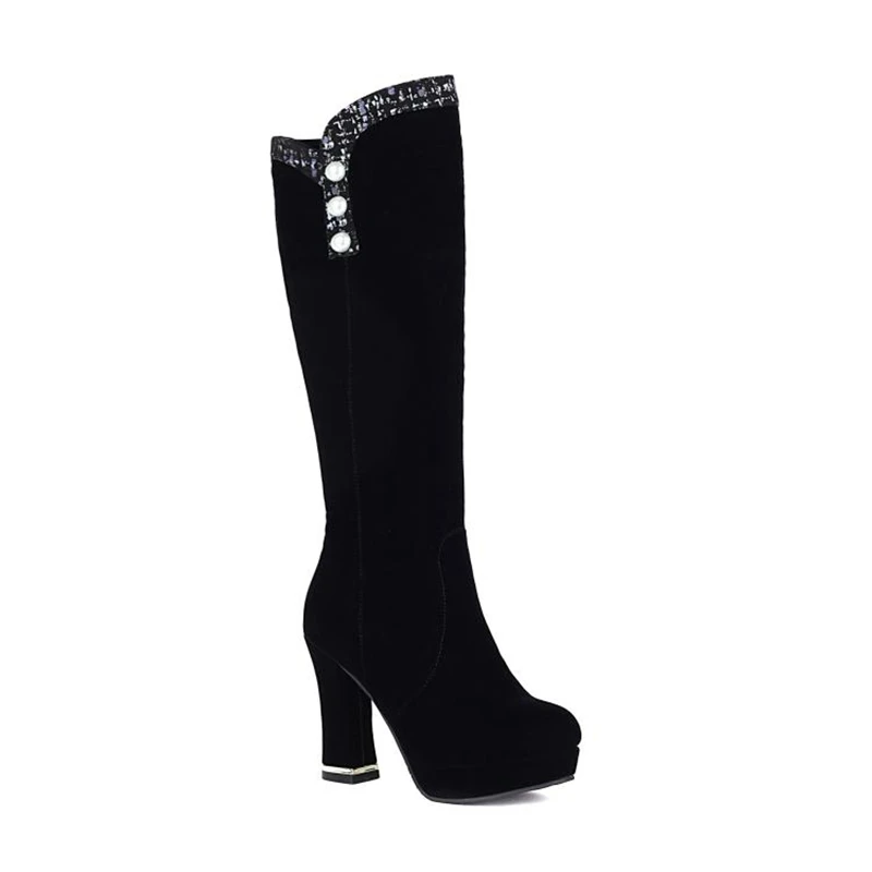 

BLXQPYT Designer Brand Luxury 2021 Big Size 33-43 Knee Thigh High Boots Autumn Winter Women Shoes Zipper Platform Long Boots2073