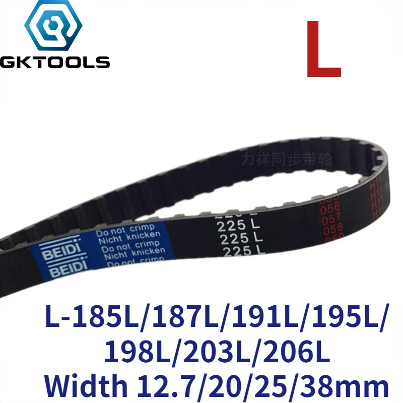 

Ремень ГРМ GKTOOLS 185/187/191/195/198 L, Ширина 13/20/25/38 мм, периметр 203/206/466,72/476,25/485,7/495,3/504,82/514,35/523,87 мм