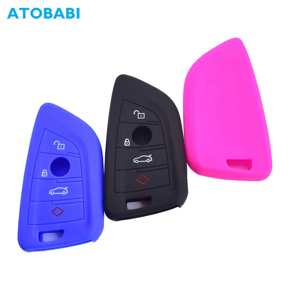 Silicone-Car-Key-Case-Smart-Remote-Fob-Protector-Cover-Skin-For-BMW-F30 ...
