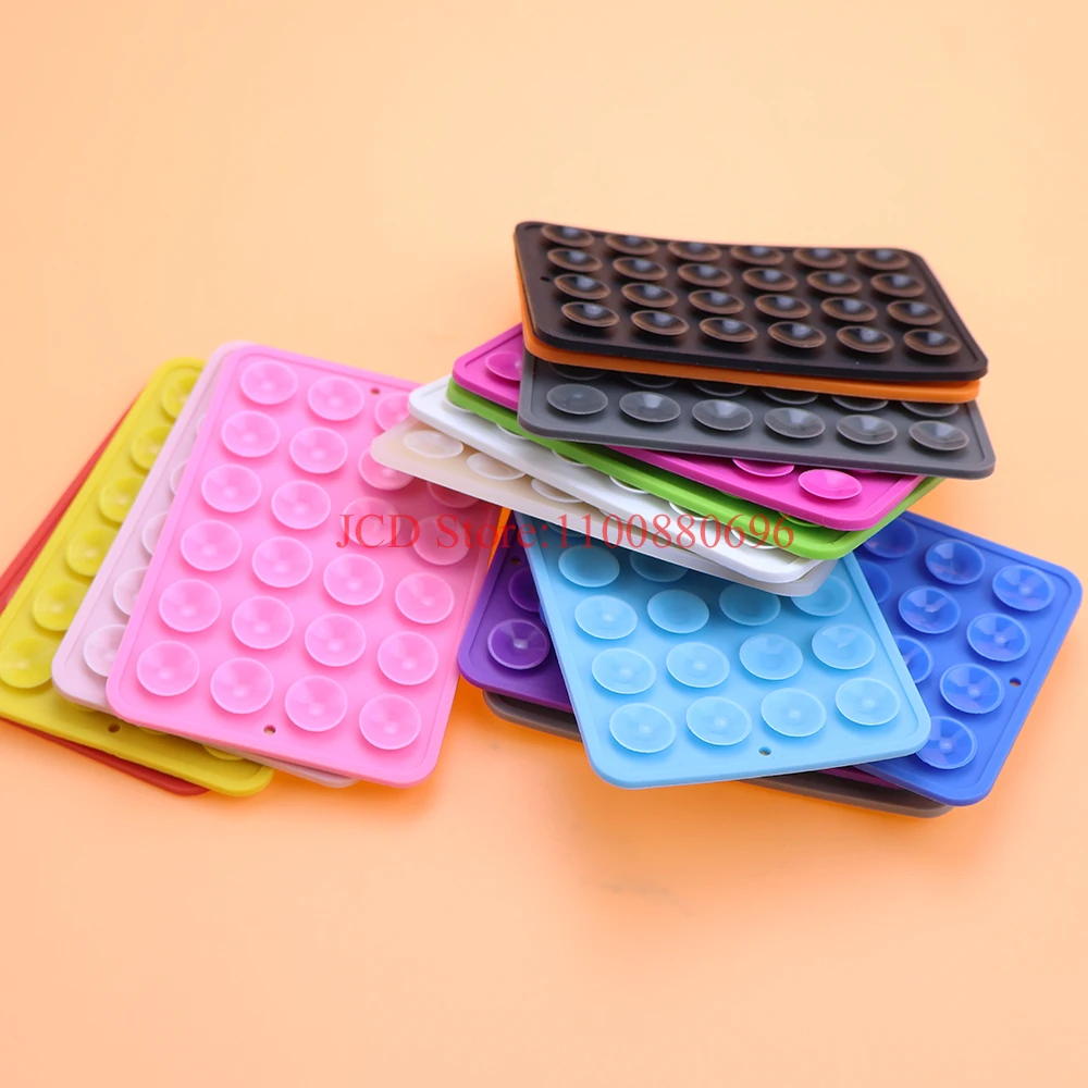 Dual Pack Silicone Suction Grip Phone Stands with Anti-Slip, Hands-Free Design