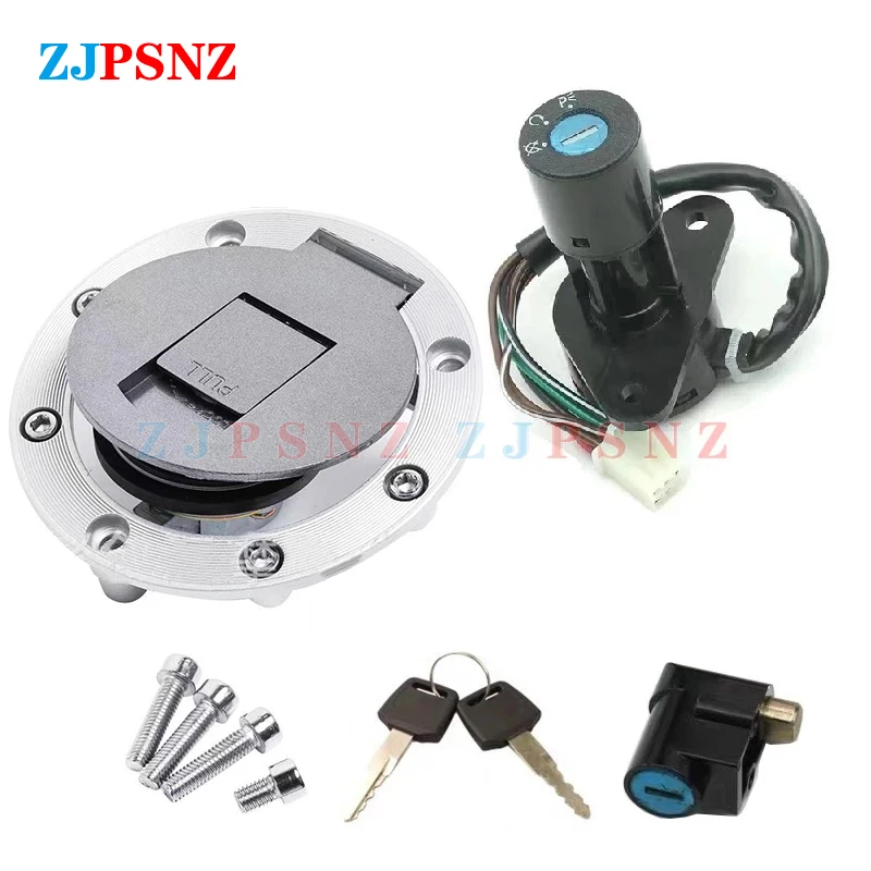 Motorcycle GS125 GS150 Sets Of Locks Total Lock Sets Ignition Keys Switch Seat Lock Fuel Tank Gas Cap Cover 6 Wires Universal for harley davidson xl883 xl883c sportster 883 xl883hug xr1200 xr1200x 48154 05a ignition switch seat lock keys fuel gas cap set