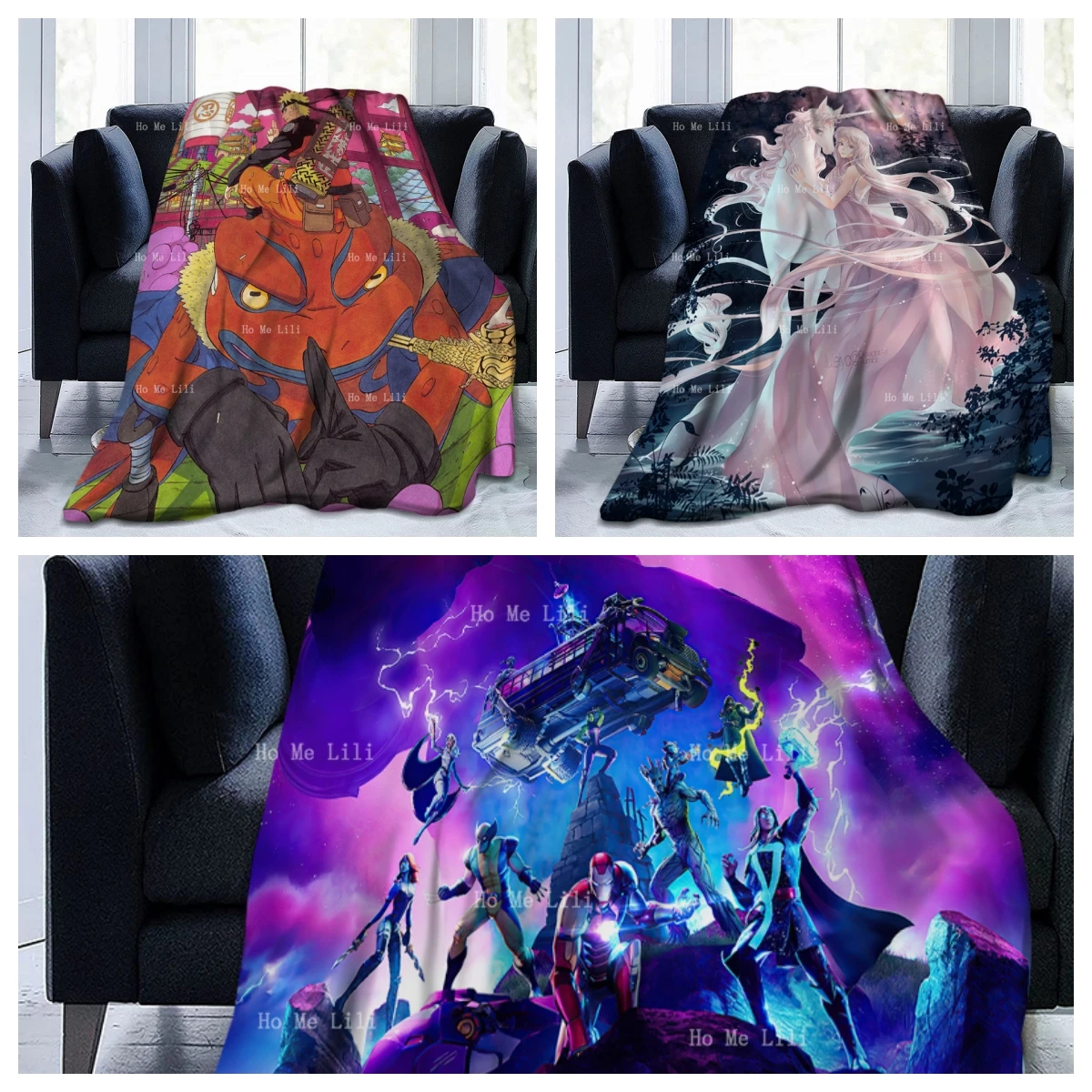 

Japanese Anime Red Big Toad On The Back Of The Teenager. Heroes In Neon Lights.The Unicorn And The Maiden.Flannel Blanket