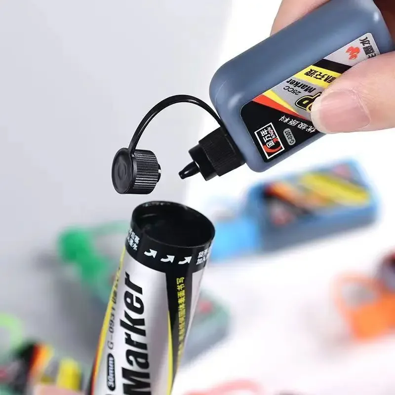 Marker Ink 6mm 25ml Alcohol Fast Drying Waterproof Student Painting Supplies Marker Special Filling Solution Enco-Graffiti Ink marker pen ink refill liquid