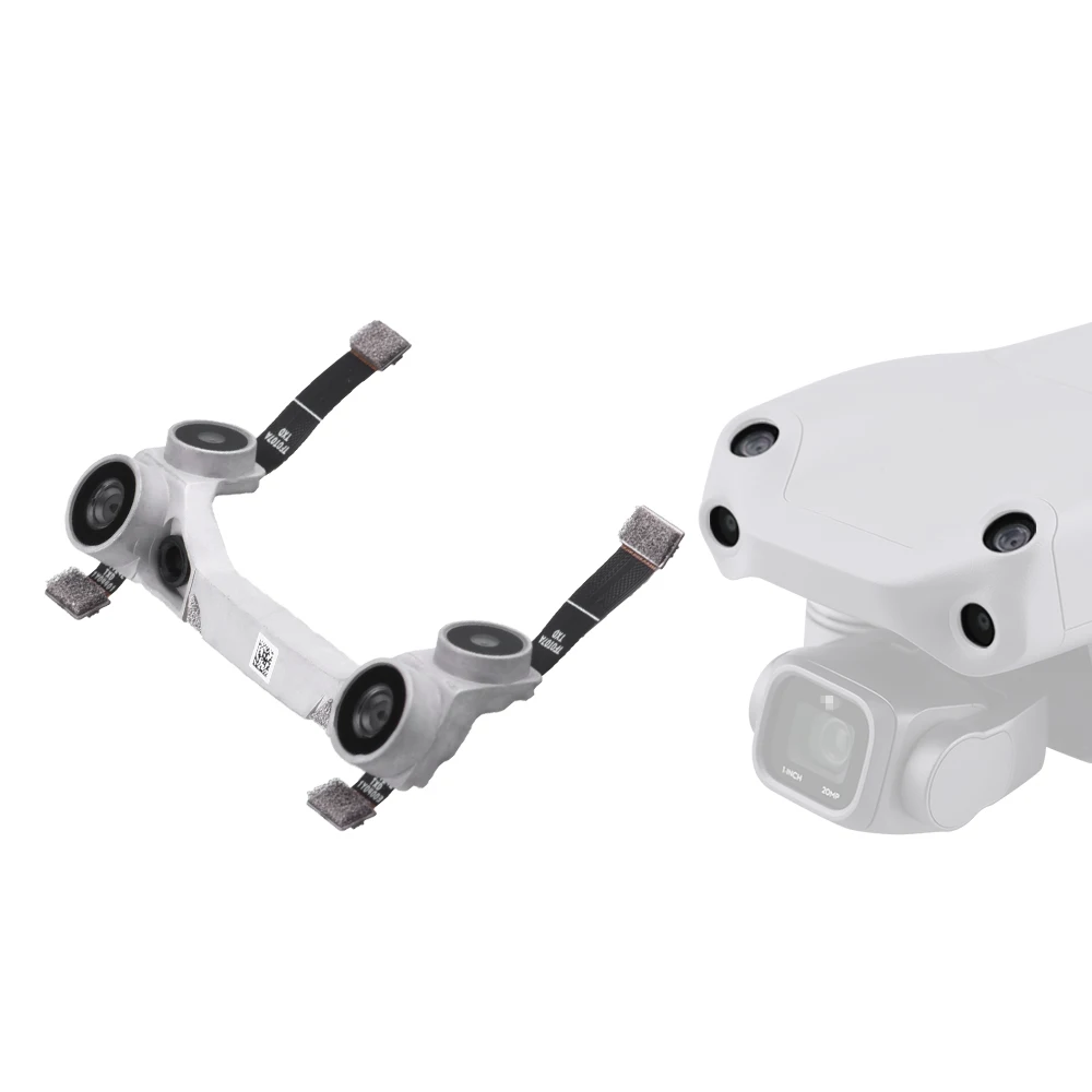 Module de capteur de position à vision frontale pour DJI Mavic Air 2S installé sur le drone, en angle.