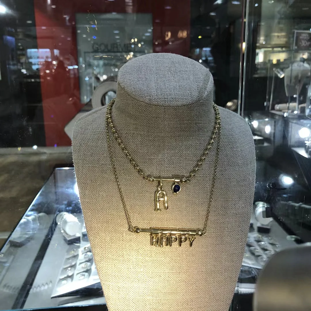 MAY2023 New 26 letter High Quality unode Original Sterling Silver Plated DIY Charm  necklace Women Men Gift Silver Color Jewelry