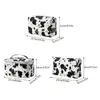 PU Cow Women Portable Cosmetic Bag Multifunction Waterproof Toiletries Organize Storage Handbag Female Travel Makeup Bags 5