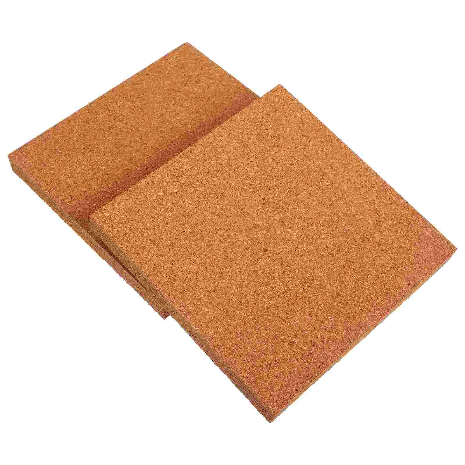 

2 Pcs Cork Board Thick Memo for Office Decorative Message Wall Backing Plate Bulletin