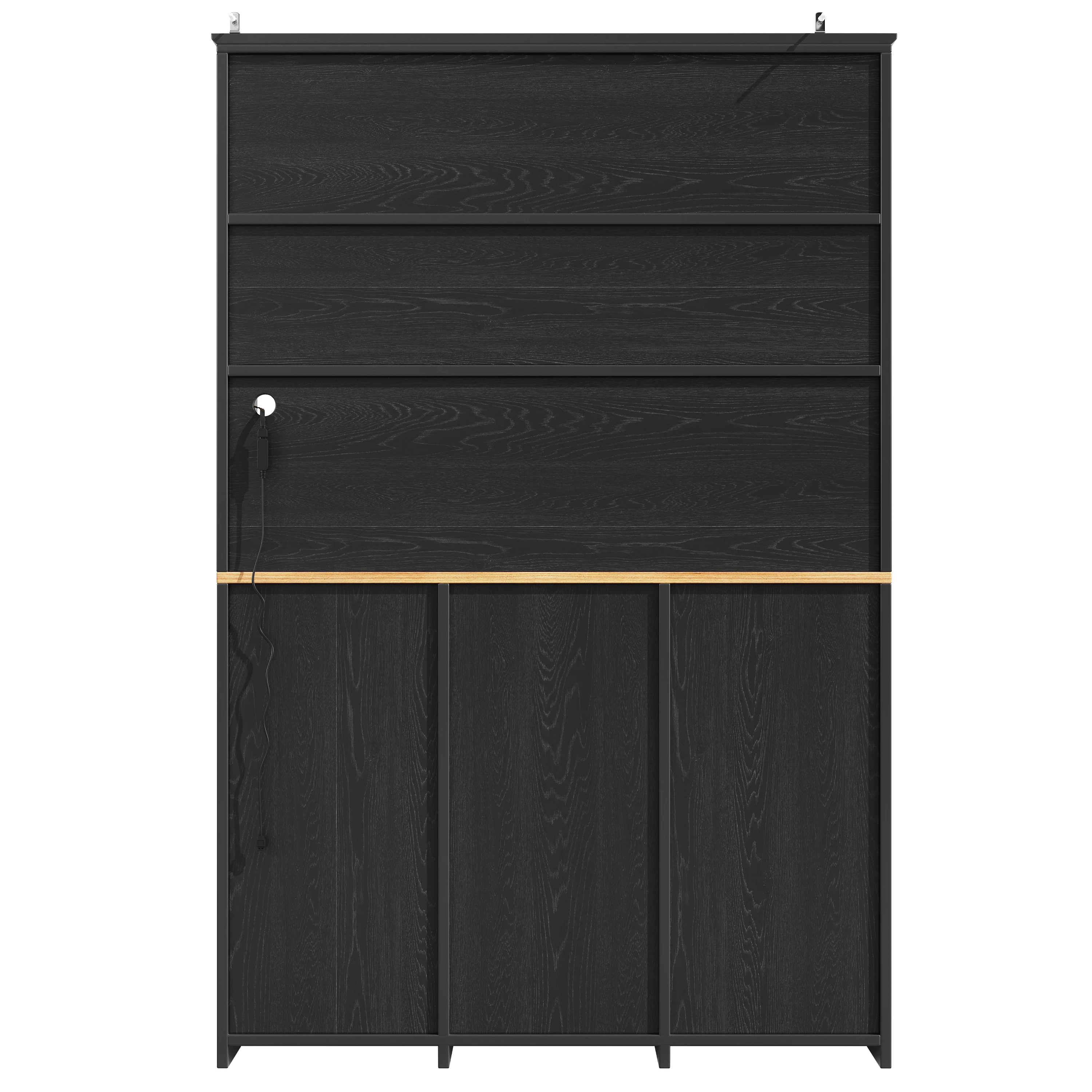 Küchenschrank (120 × 40 × 180 cm), hohes Küchenbuffet, Mehrzweckbuffet, Snackschrank, Aufbewahrungsmöbel mit drei Türen – Detail 11