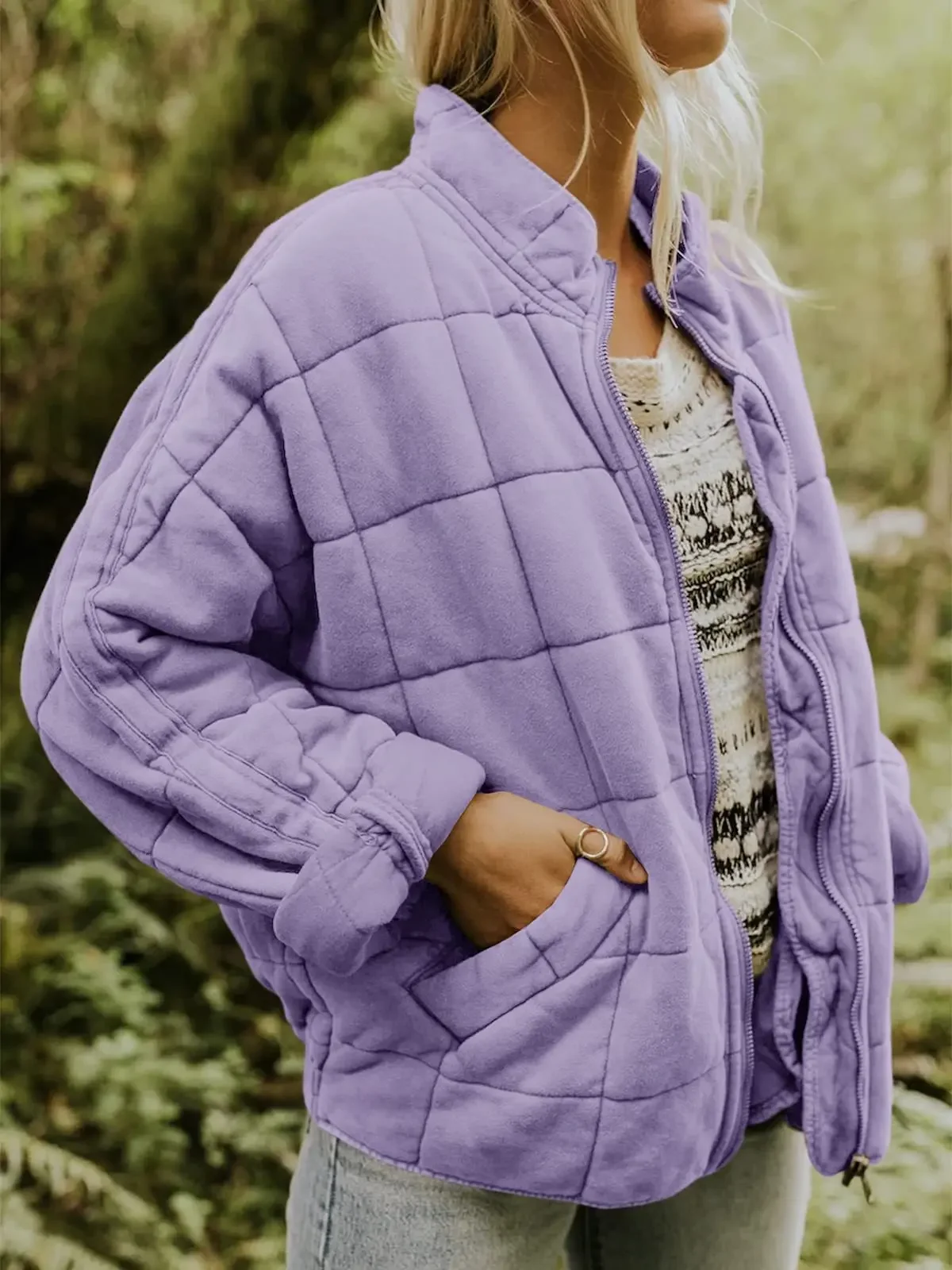 Spring Knitted Women Jacket Black Stand Keep Warm Thick Loose Coats Female Spring Casual Elegant Trendy Ladies Clothes