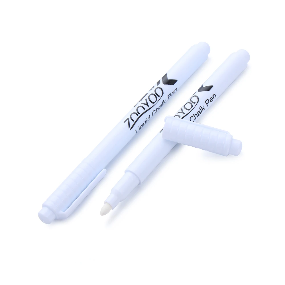 White Liquid Chalk Pen Glass Windows Chalkboard Black Board Marker Erasable Environmental Writing Drawing Tools 1PC white marker pens,pen marker,markers pen,marker pens,marker pen,colored pens,liquid chalk markers