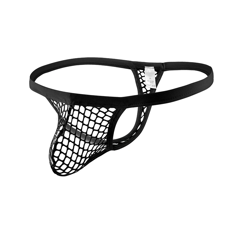 Sexy Underwear Hot Transparent Men Mesh Thongs Panties G String T-back Jockstrap Erotic Costume Man Cock Pouch Jockstrap Men