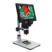 1200X Digital Microscope 12MP Electronic Video Microscopes 7 Inch HD LCD Soldering Phone Repair Magnifier Metal Stand 2