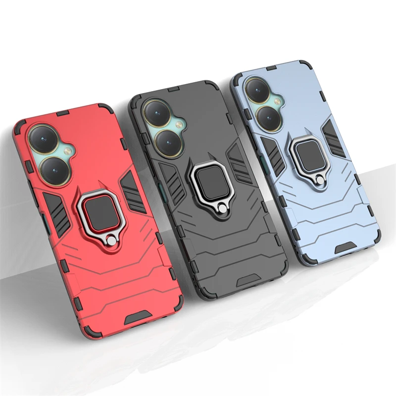 

For VIVO Y27 Case for VIVO Y27 Case Protective Cover Phone Stand Armor Finger Ring Cover VIVO Y27 Case