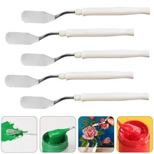 

10Pcs Art Painting Plate Color Mixing Scraper Oil Paint Supplies Art Accessory