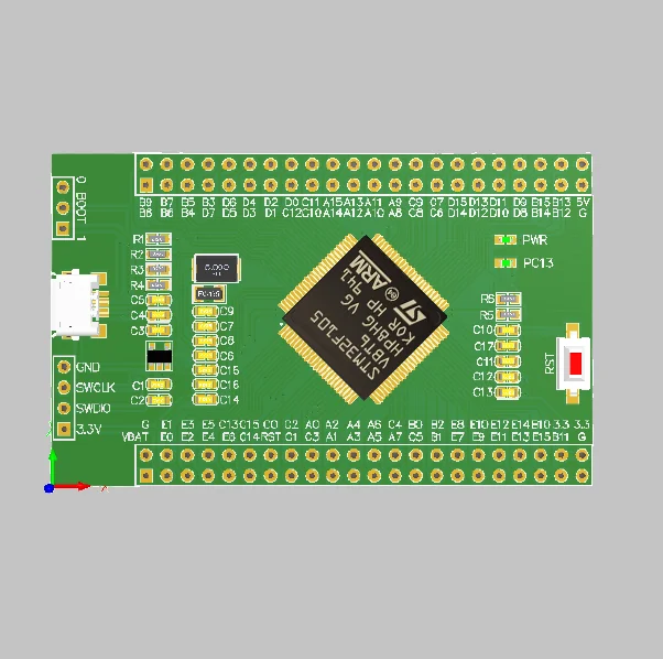 마이크로컨트롤러 시스템 대용량 개발 보드, STM32F107VCT6 코어 보드, STM32F107
