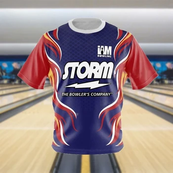 T-shirt da uomo sportiva da bowling T-shirt estiva casual o-collo manica corta top larghi moda abbigliamento da palestra traspirante T-shirt unisex di alta qualità
