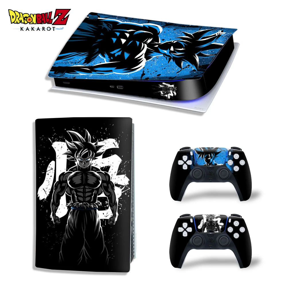 

Anime Dragon Ball Goku PS5 Digital Edition Skin Sticker Decal for PlayStation 5 Console and 2 Controllers PS5 Digit Sticker Viny