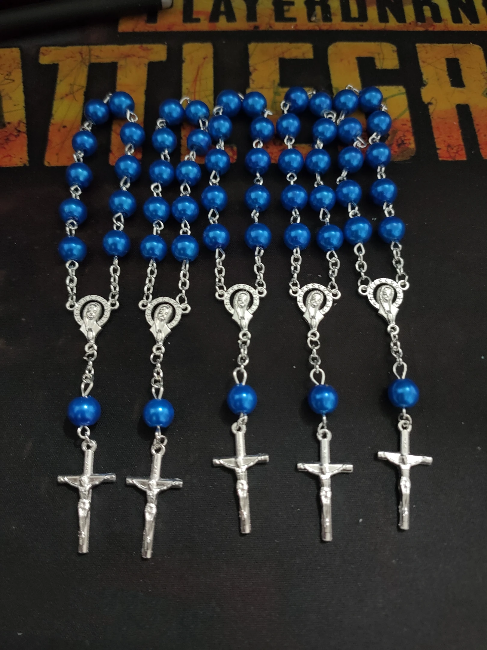 35 pcs Glass Pearl Rosaries Mini Rosaries/Decade Rosary First