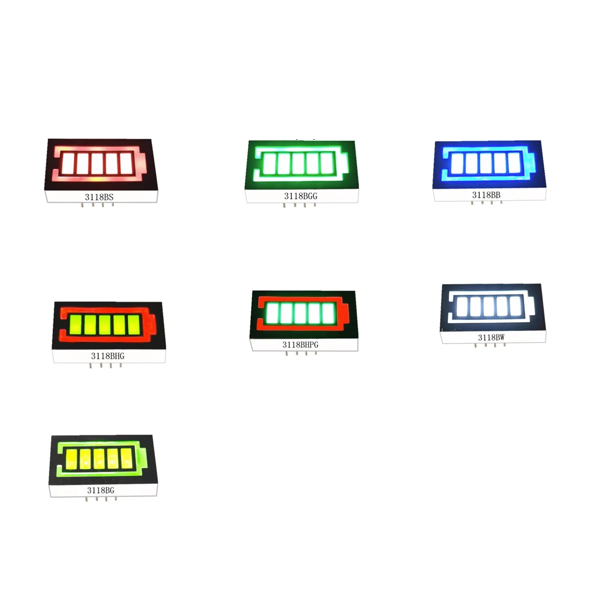 Bright Red LED Digital Tube Light Strip, 16 Feet, Multi-Segment Display