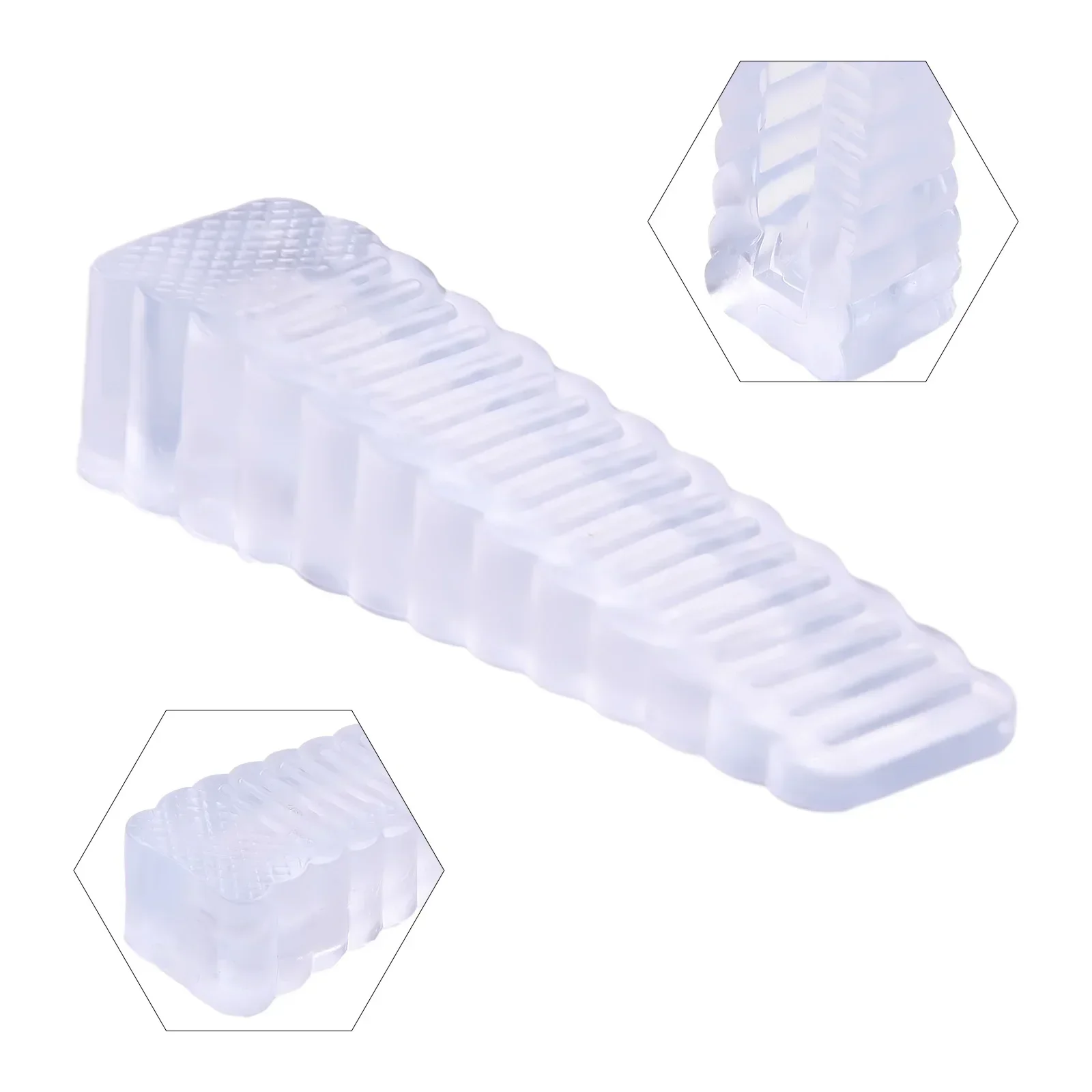 Silicone Door Stopper Door Stopper 1pc Safety Silicone Door Stop Stoppers Block Wedge Doorstops Home Office Rear Retainer Anti-collision Stop