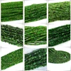 Veemake Natural Diopside Faceted Round Rondelle Edge Cube Coin Disc Beads For Jewelry Making DIY Necklace Bracelets Earrings 1