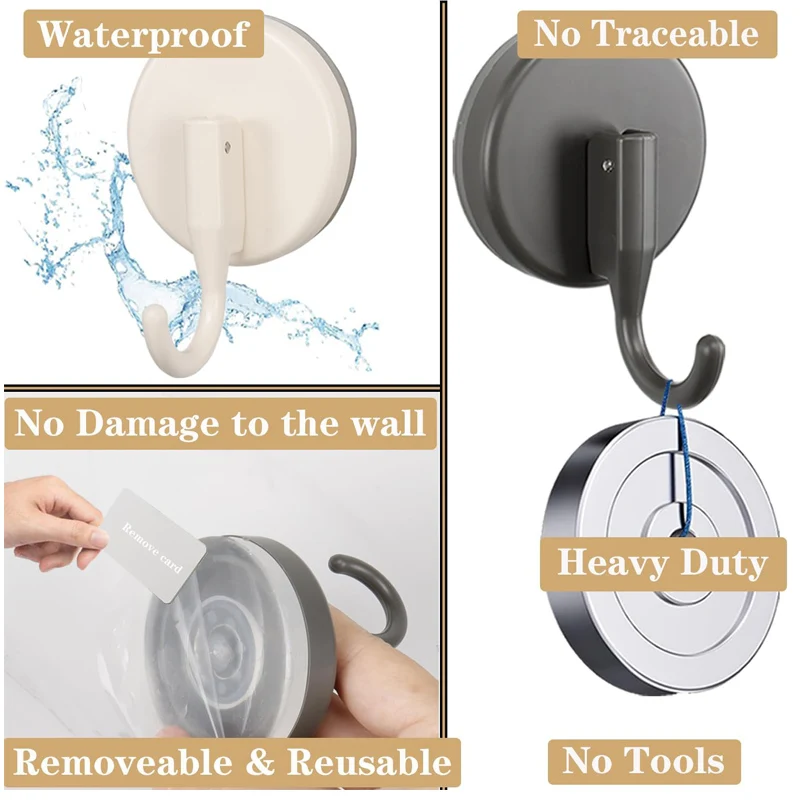 Punch-Free Suction Cup Hooks 5