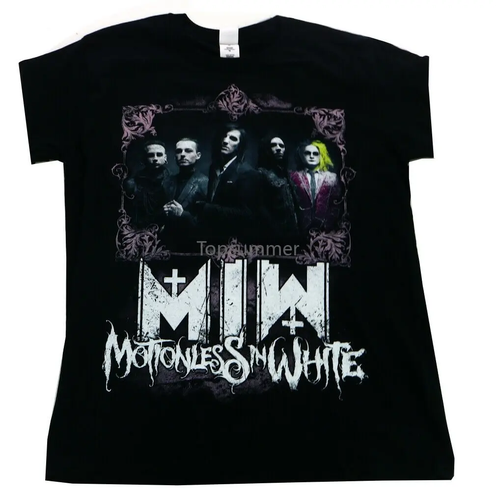 

Motionless In White Portrait Band Mens T-Shirt Black Licensed Music