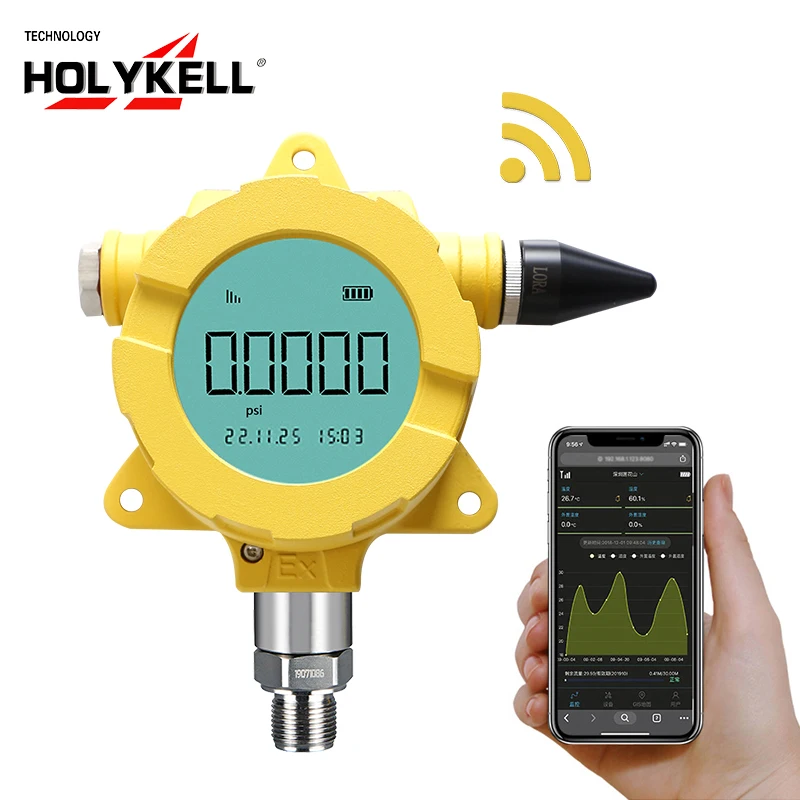

Holykell explosion proof gprs 4g wireless pressure sensor transmitter