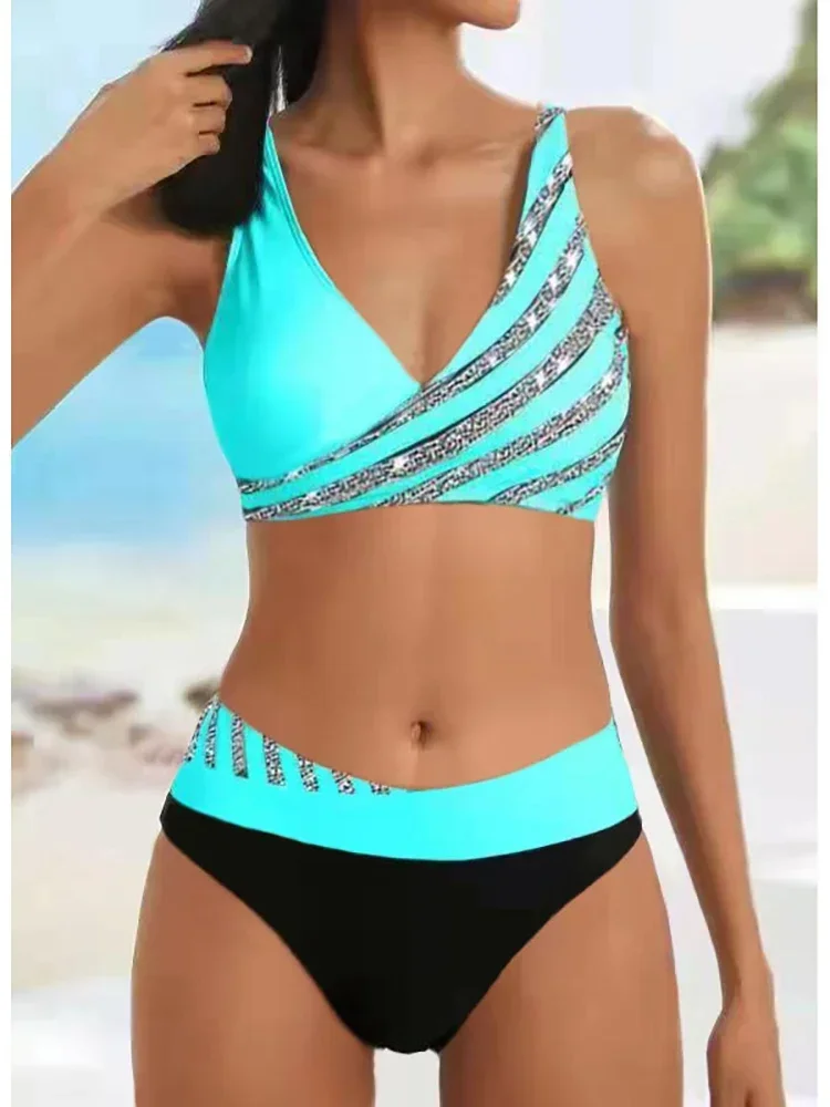 New White Push Up Bikini Micro Striped Swimsuit Women Plus Size Swimwear Sexy Two Piece Set Biquine Brasileiro Bathing Suit XXXL bikini set,women swimwear,bikini swimsuit