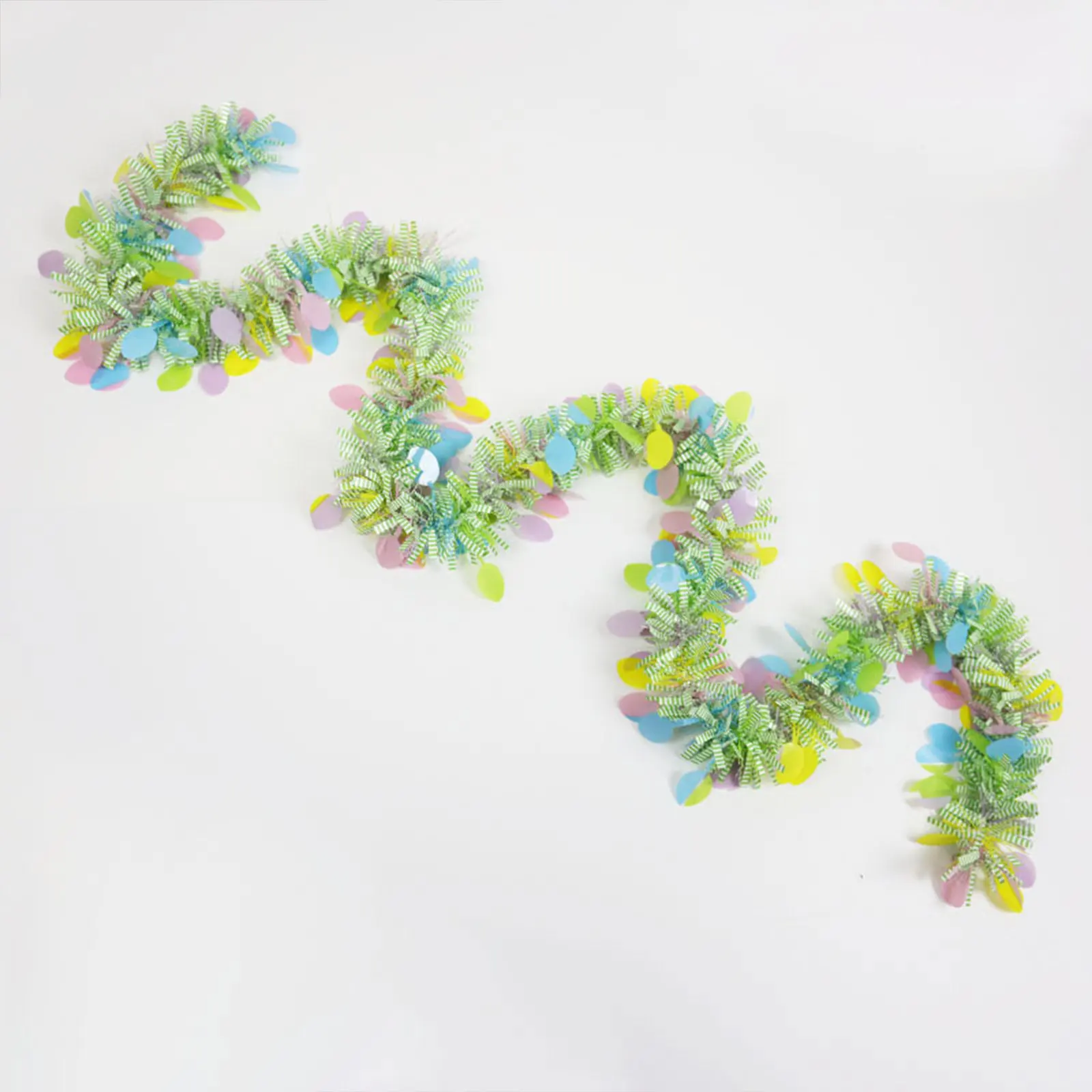 

Easter Tinsel Garland Ornaments Wall Hanging Colorful Ribbon Home Festival Party Decoration Supplies No Light String
