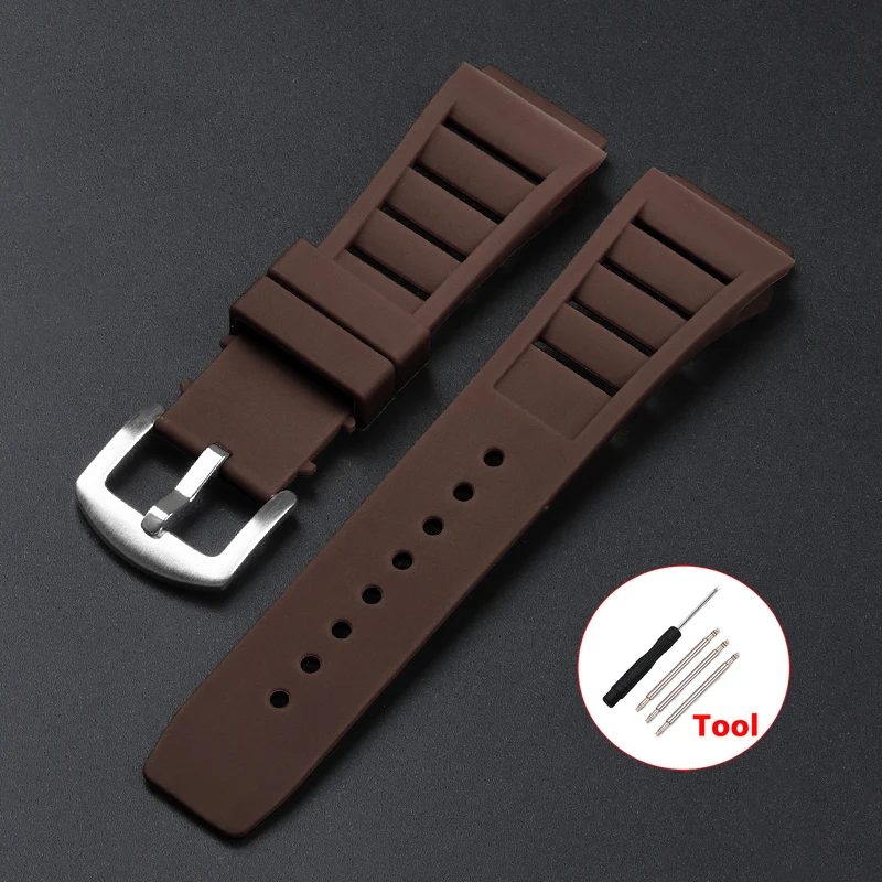Premium Waterproof Silicone Sport Watch Strap - Soft Diving Rubber Bracelet
