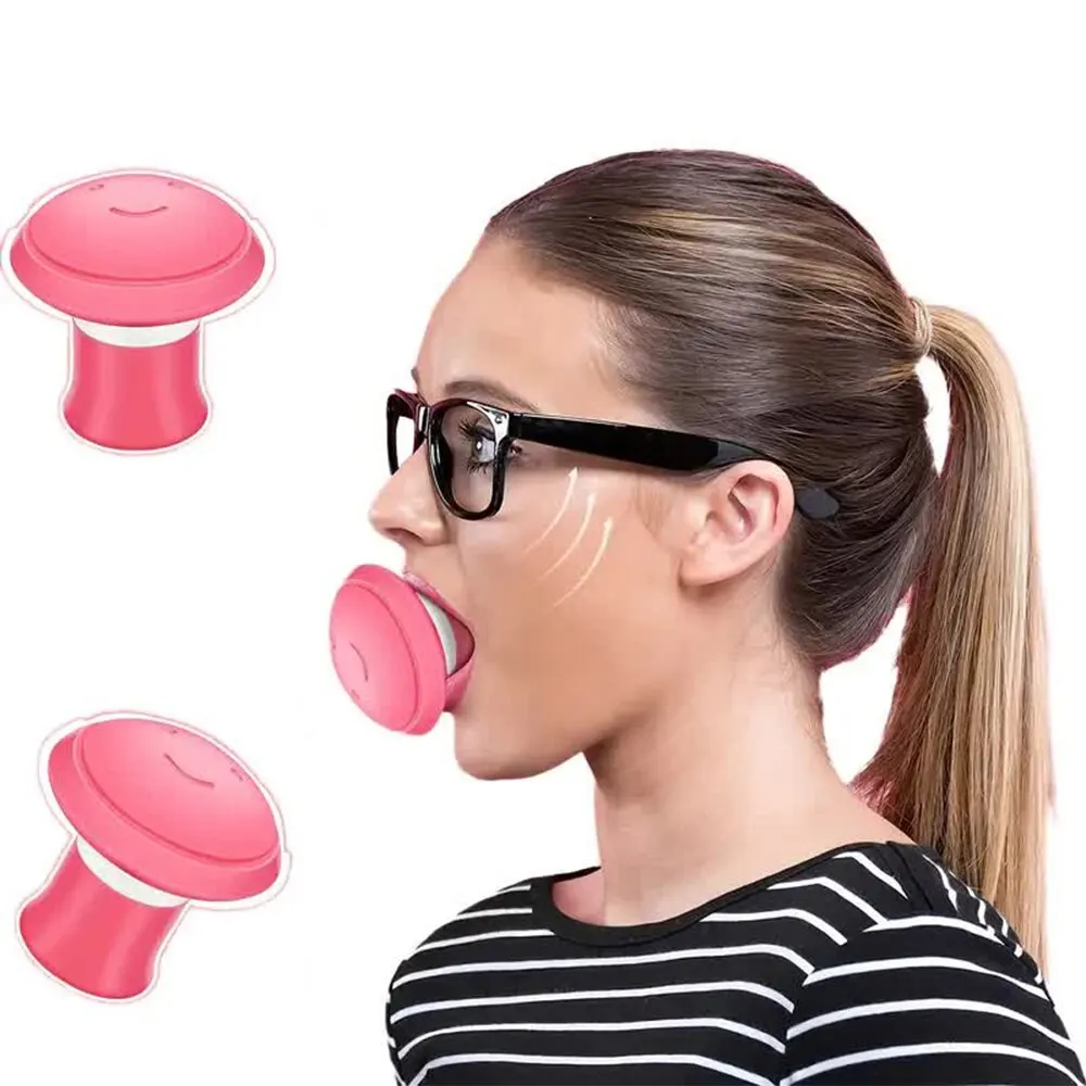 Face Exerciser Silicone Jawline Exerciser Lifting Firming Face Double Chin Remover Ball Breathing Trainer Slimmer Muscle Training Face Lift