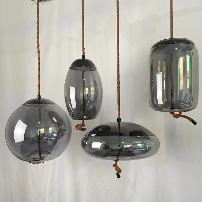 Scandinavian BROKIS Knot Pendant Lights Bedside Nordic Luminaria Glass Lustre Hanging Lamp Luminaire Suspendu Lights AC 85-265v