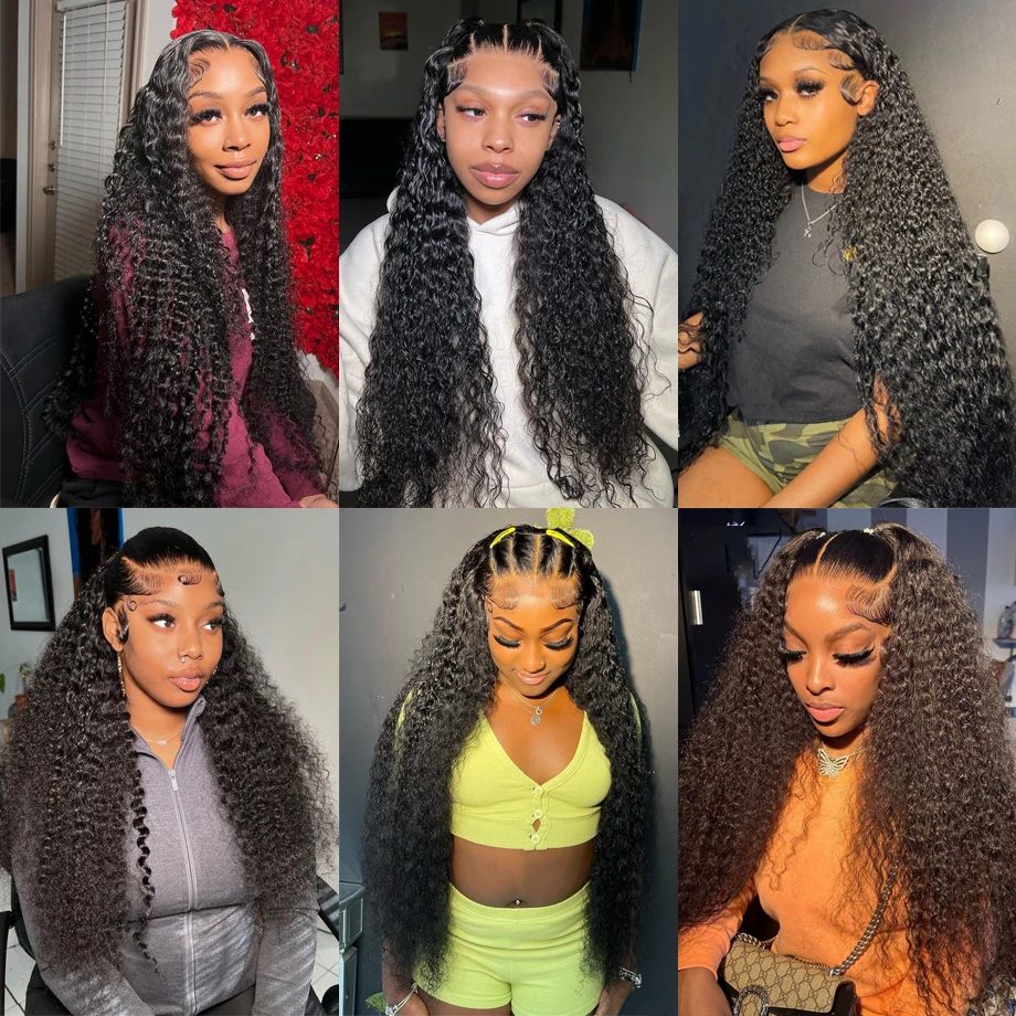 13x6 Hd Lace Frontal Wig Deep Wave Loose Curly Wigs For Black Women Water Wave Human Hair Wig 30 Inch Lace Front Wig Human Hair 5