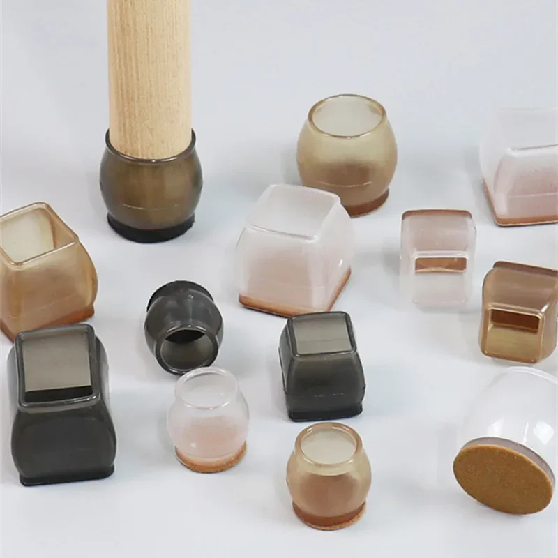 

Chair Leg Caps Silicone Feet Protector Pads Furniture Table Covers Socks Plugs Cover Furniture Leveling Feet Home Decor