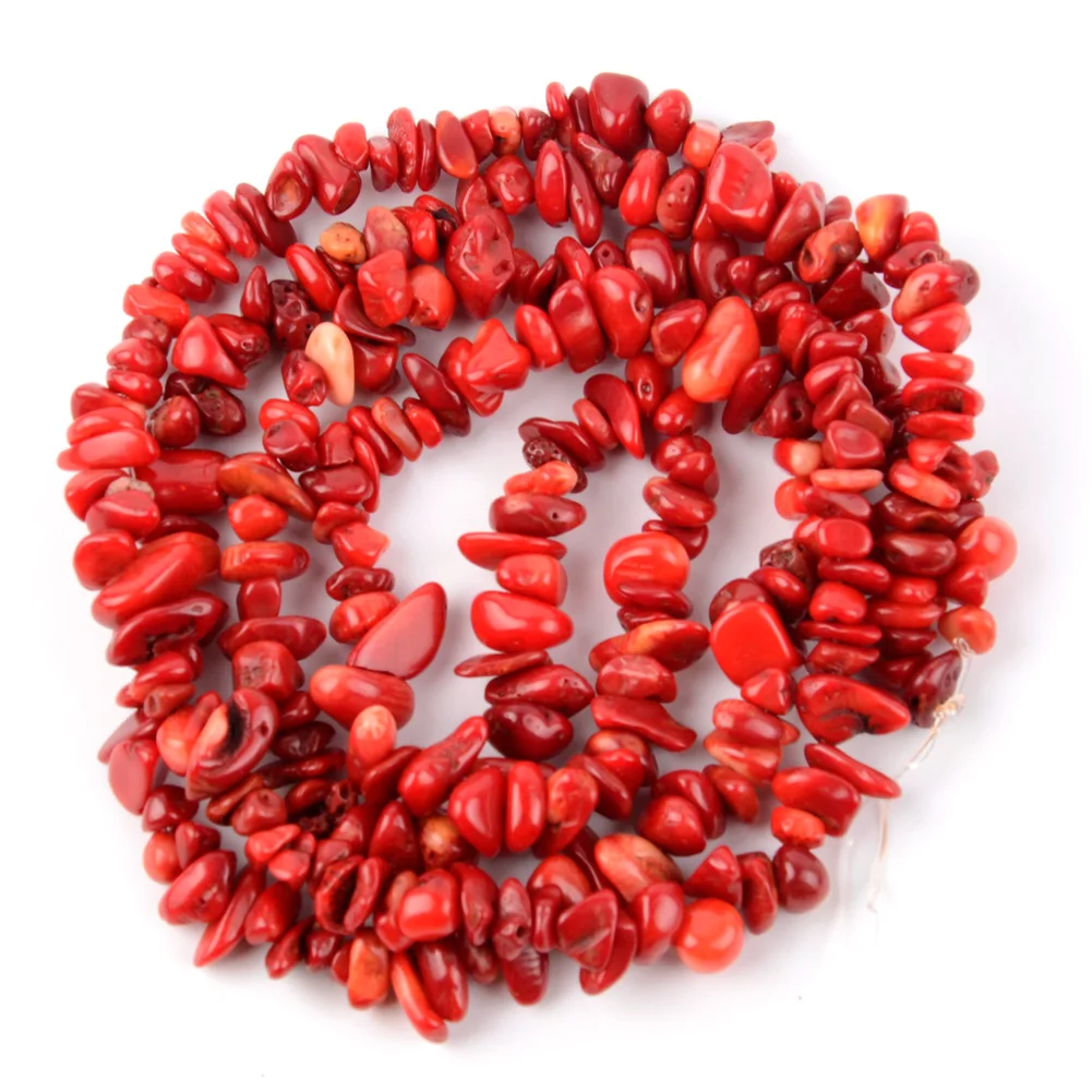 Natural Stone Irregular Gravel Beads for Jewelry Making - Freeform Beads for DIY Necklaces & Bracelets, 15'' Strand