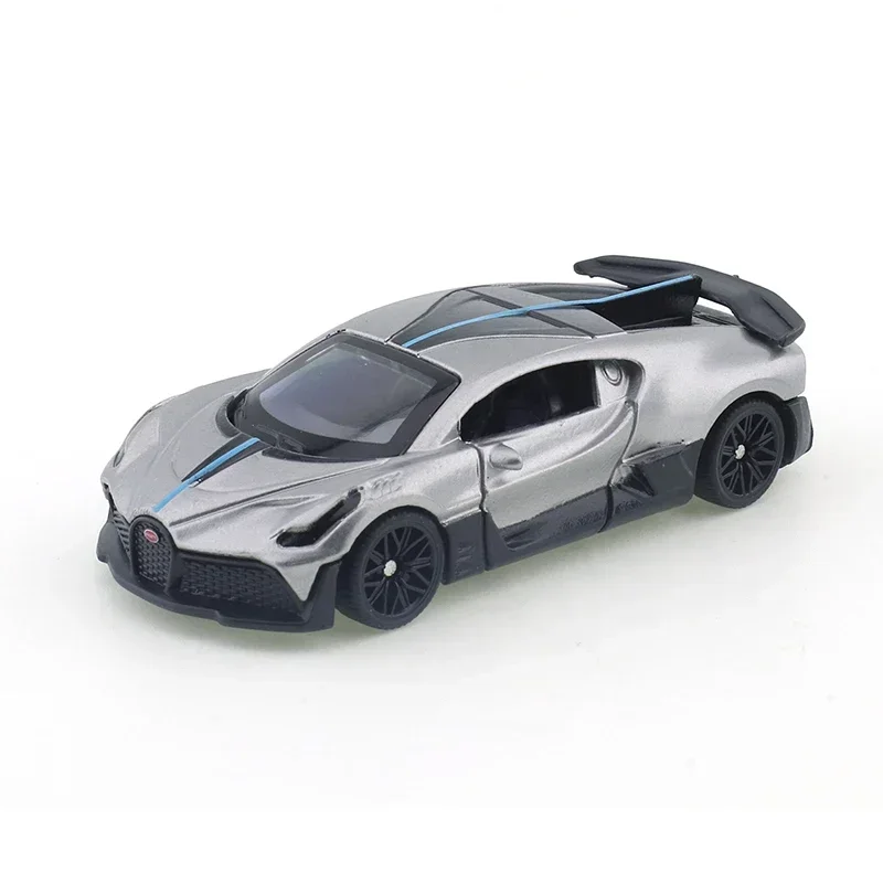 TSC 1/64 Bugatti Divo Carbon Grey/Metal Blue Car Alloy Toys Motor Vehicle Diecast Metal Model Kids Xmas Gift Toys for Boys 4