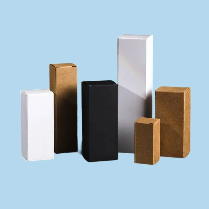 50 Pack Kraft Paper Lipstick Case Rectangle Essential Oil Packaging Box ...