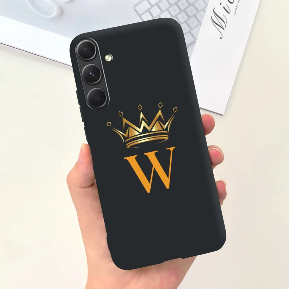Luxury Crown Fashion Letter Soft Silicone Phone Case Cover